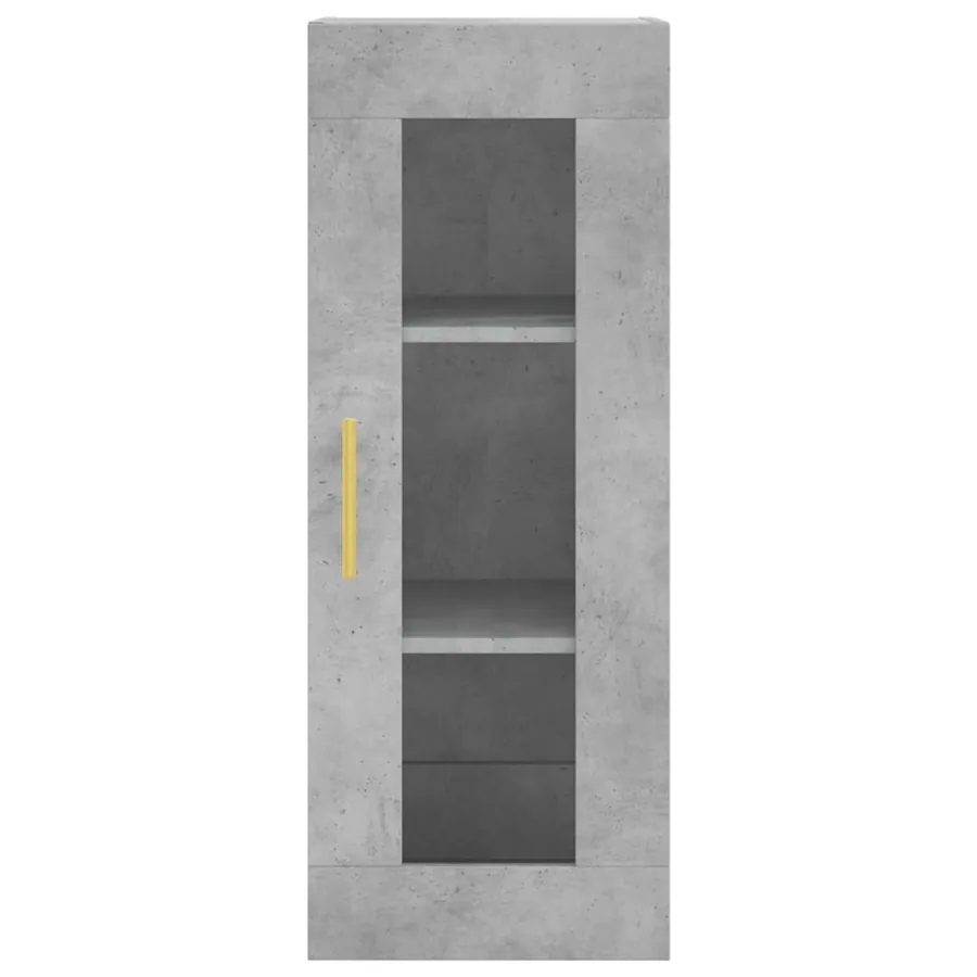 Buffet haut Gris béton 34,5x34x180 cm Bois d'ingénierie - 8