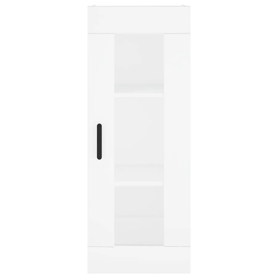 Buffet haut Blanc 34,5x34x180 cm Bois d'ingénierie - 8