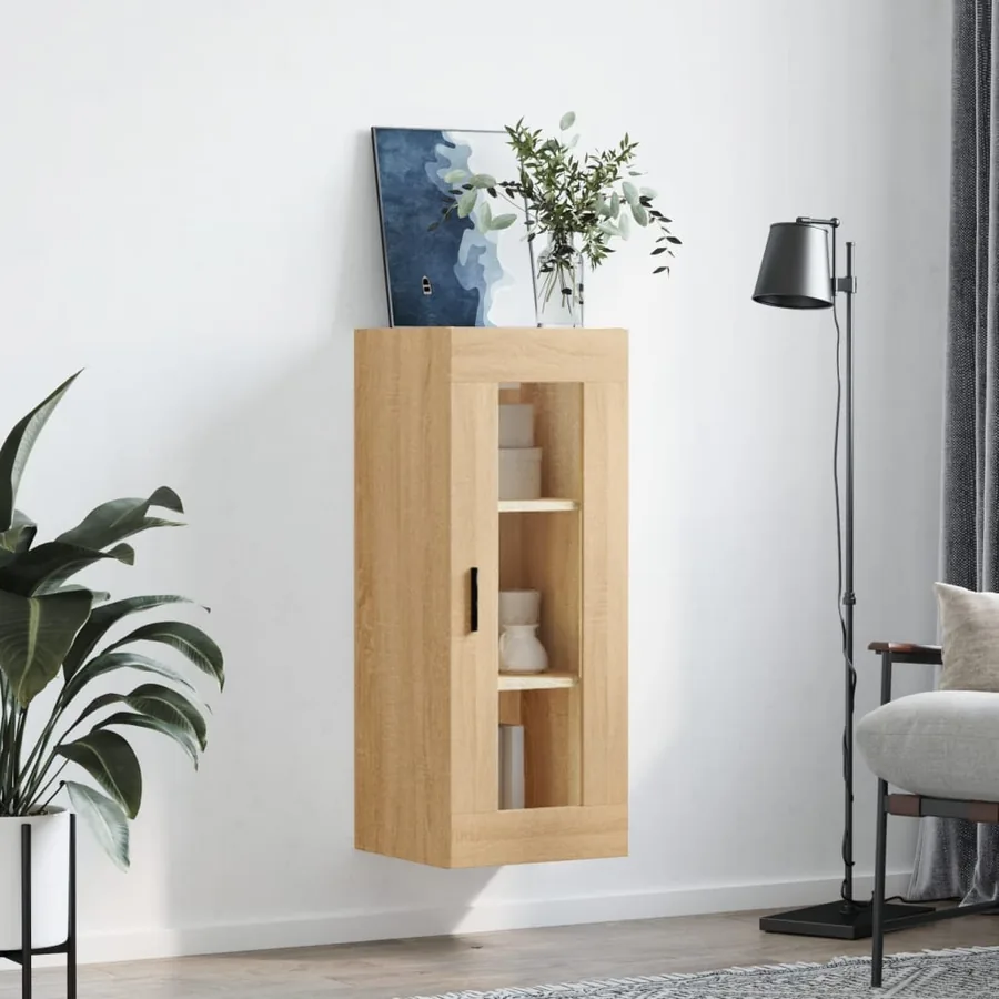 Armoire murale chêne sonoma 34,5x34x90 cm - 3