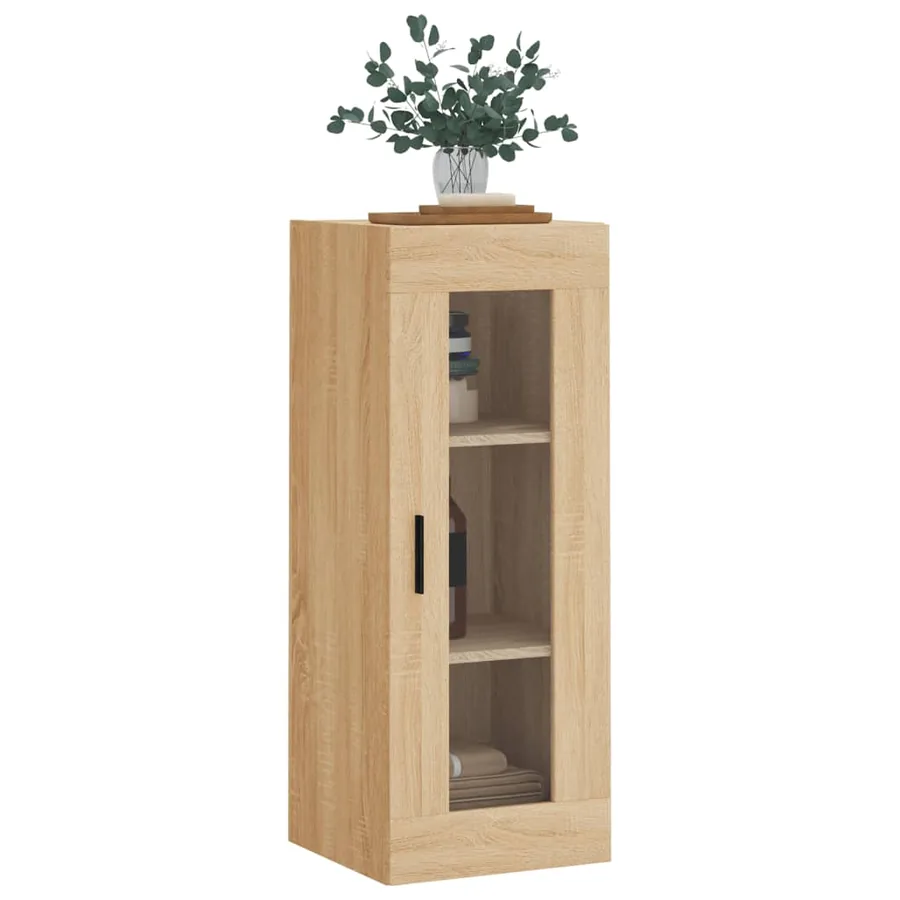 Armoire murale chêne sonoma 34,5x34x90 cm - 4