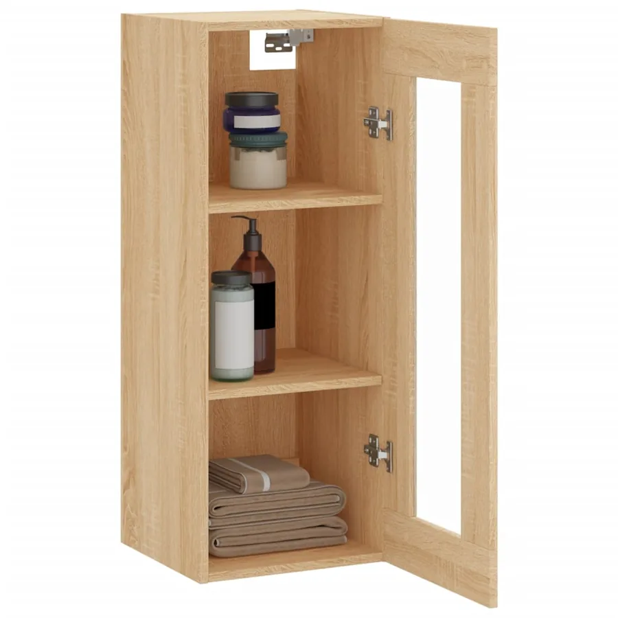 Armoire murale chêne sonoma 34,5x34x90 cm - 5