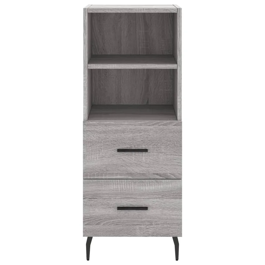 Buffet haut Sonoma gris 34,5x34x180 cm Bois d'ingénierie - 6