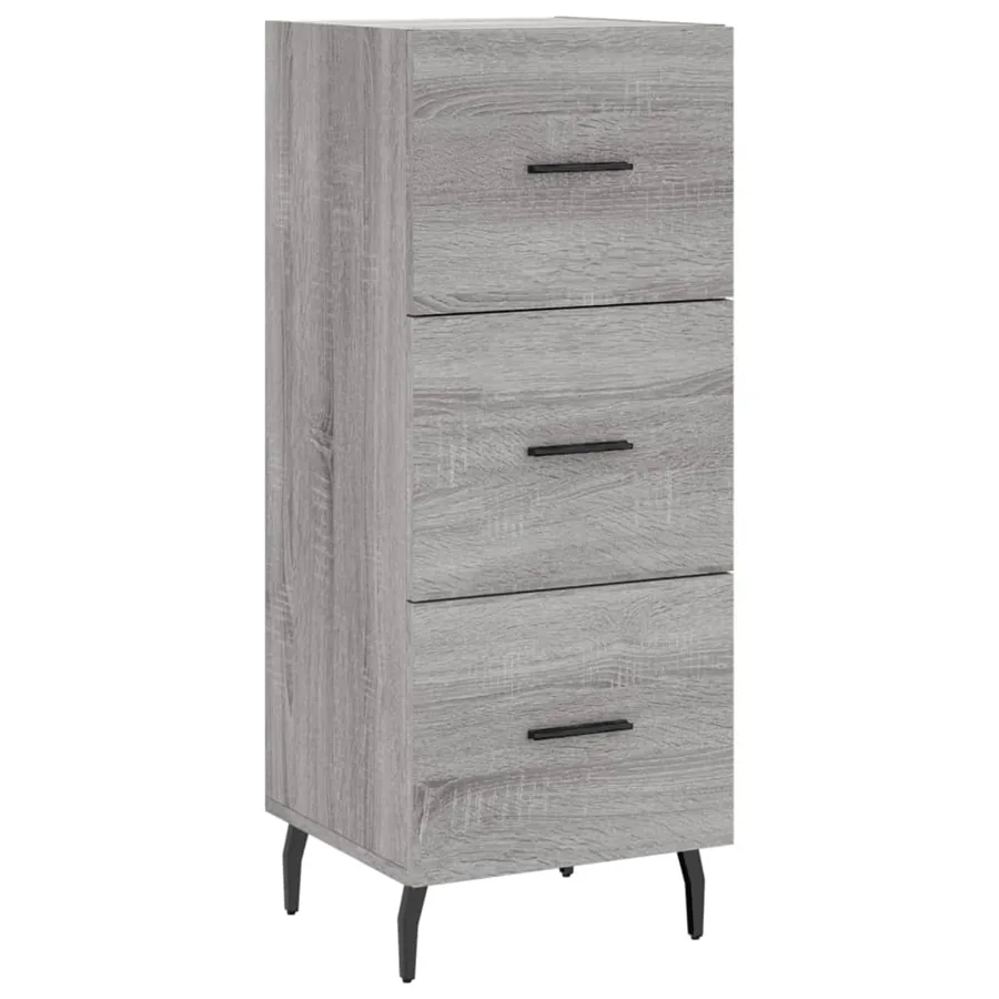 Buffet haut Sonoma gris 34,5x34x180 cm Bois d'ingénierie - 5