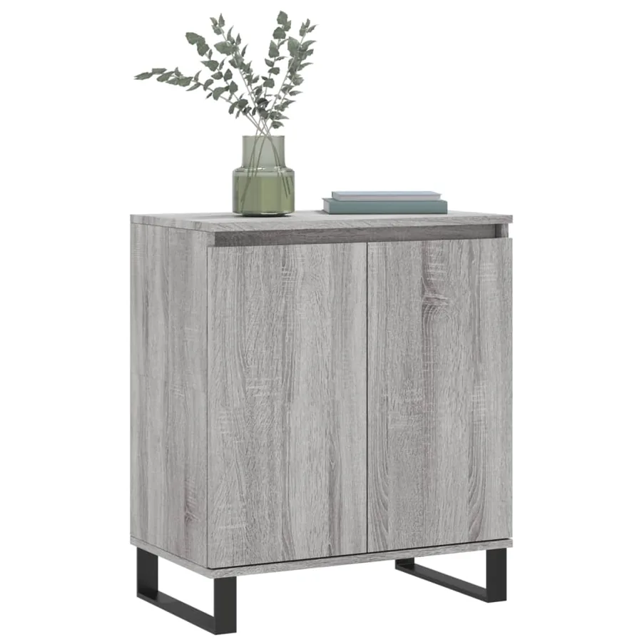 Buffet Sonoma gris 60x35x70 cm Bois d'ingénierie - 3