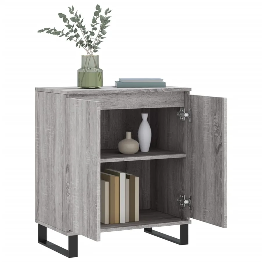 Buffet Sonoma gris 60x35x70 cm Bois d'ingénierie - 4