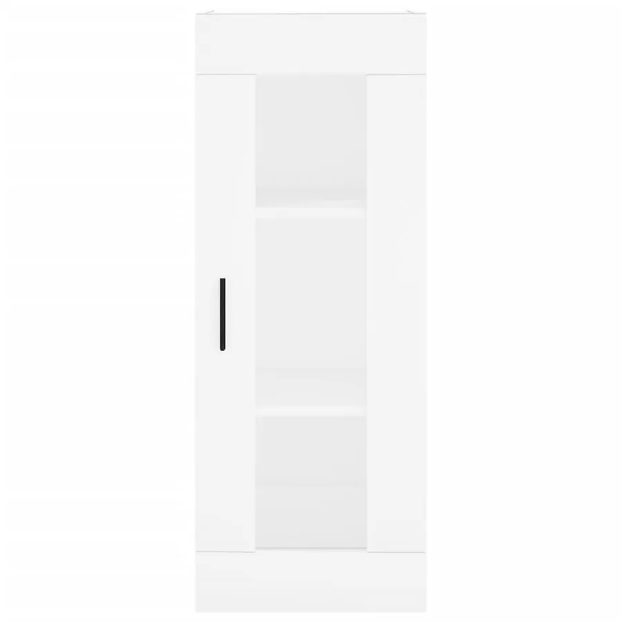 Buffet haut Blanc 34,5x34x180 cm Bois d'ingénierie - 6