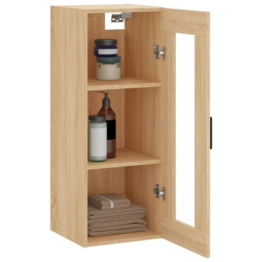 Armoire murale chêne sonoma 34,5x34x90 cm - 5