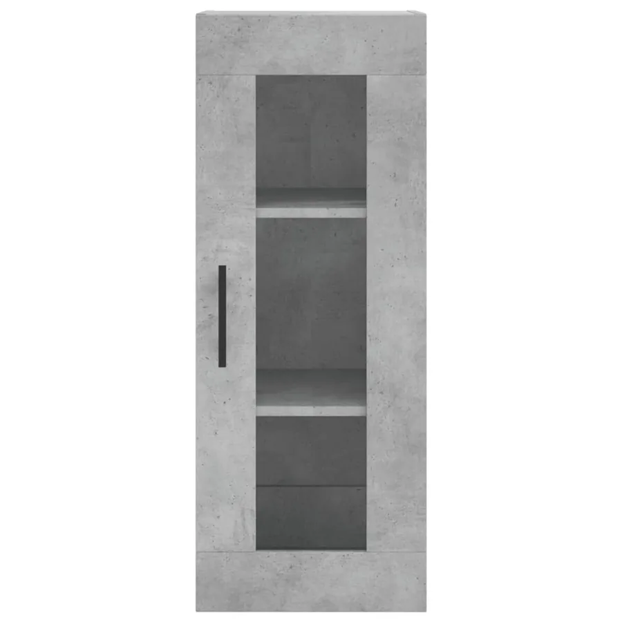 Buffet haut Gris béton 34,5x34x180 cm Bois d'ingénierie - 8