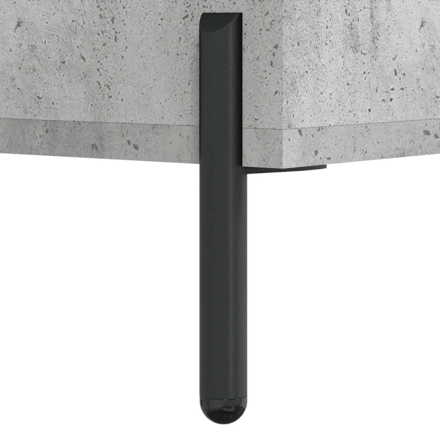 Buffet haut Gris béton 34,5x34x180 cm Bois d'ingénierie - 11
