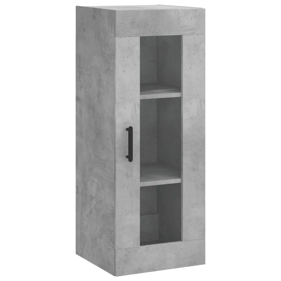 Buffet haut Gris béton 34,5x34x180 cm Bois d'ingénierie - 5