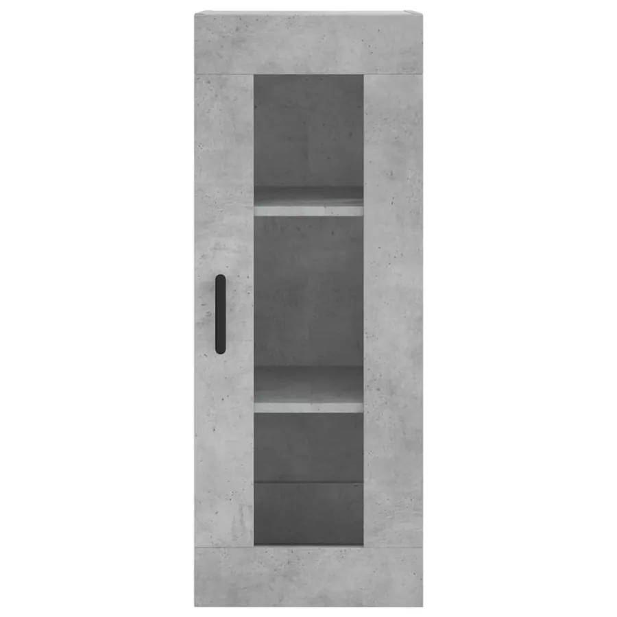Buffet haut Gris béton 34,5x34x180 cm Bois d'ingénierie - 6