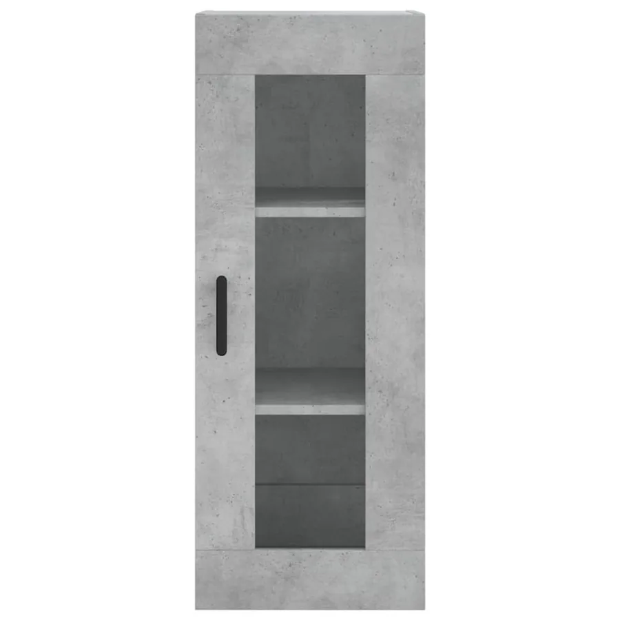 Buffet haut Gris béton 34,5x34x180 cm Bois d'ingénierie - 6