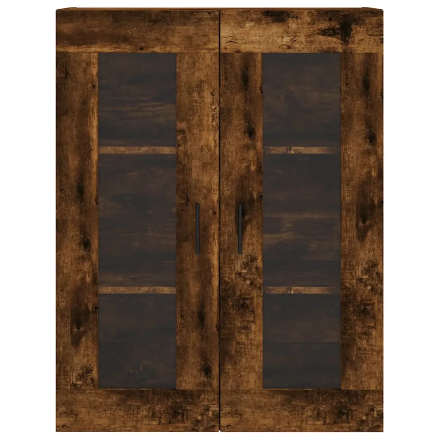 Armoire murale chêne fumé 69,5x34x90 cm - 7