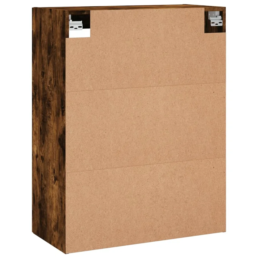 Armoire murale chêne fumé 69,5x34x90 cm - 9