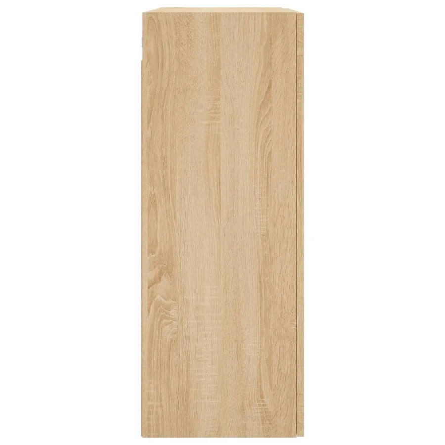 Armoires murales 2 pcs chêne sonoma bois d'ingénierie - 7