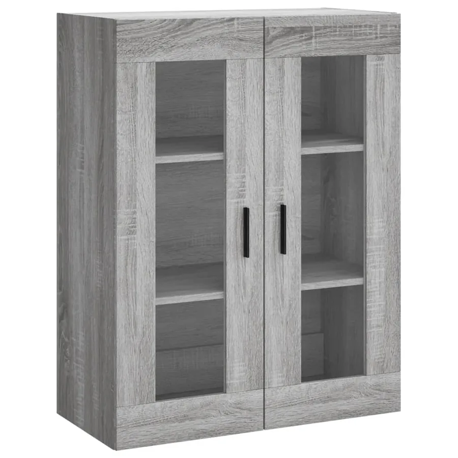 Buffet haut Sonoma gris 69,5x34x180 cm Bois d'ingénierie - 5