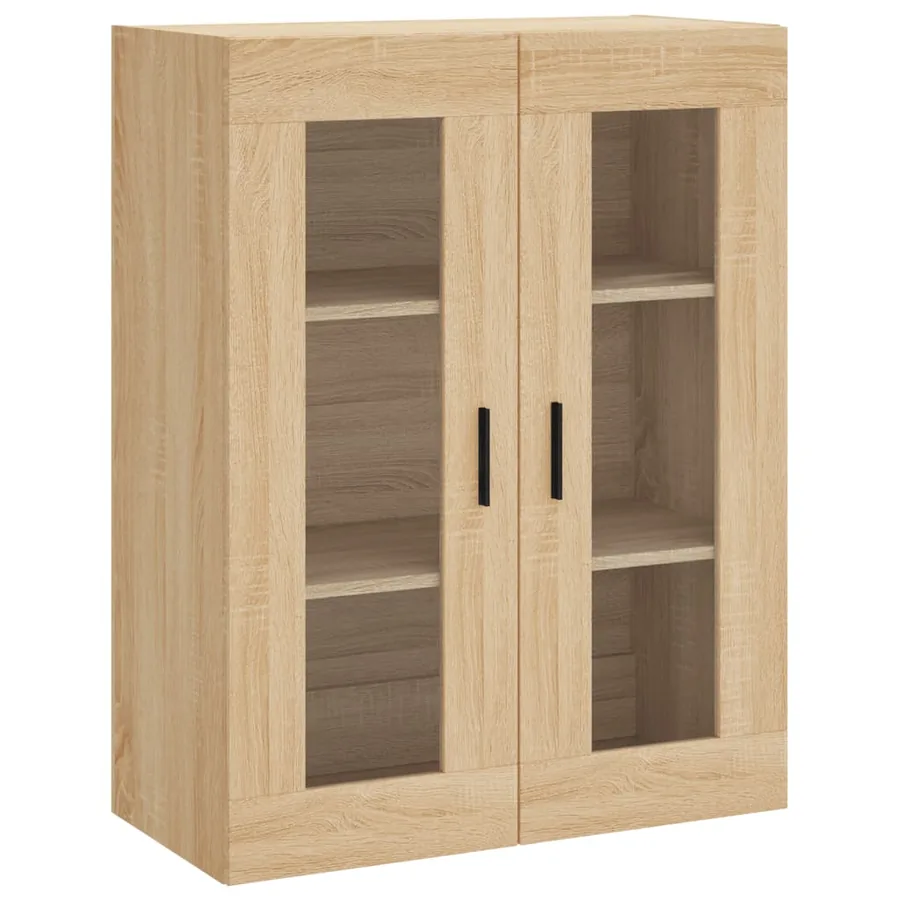 Buffet haut Chêne sonoma 69,5x34x180 cm Bois d'ingénierie - 5