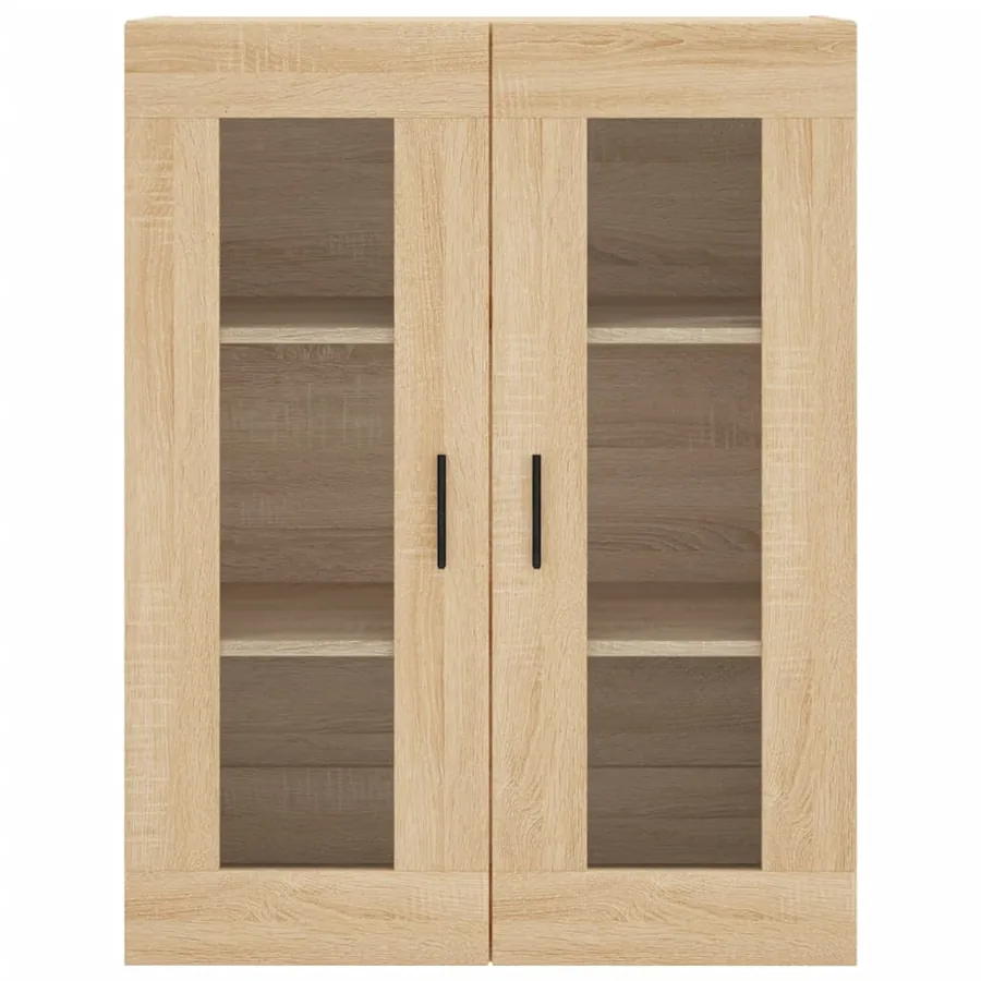 Buffet haut Chêne sonoma 69,5x34x180 cm Bois d'ingénierie - 6