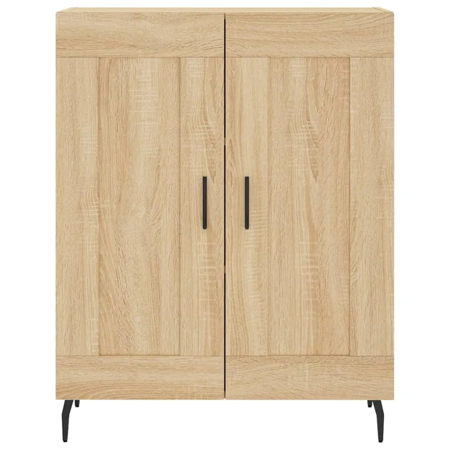 Buffet haut Chêne sonoma 69,5x34x180 cm Bois d'ingénierie - 8