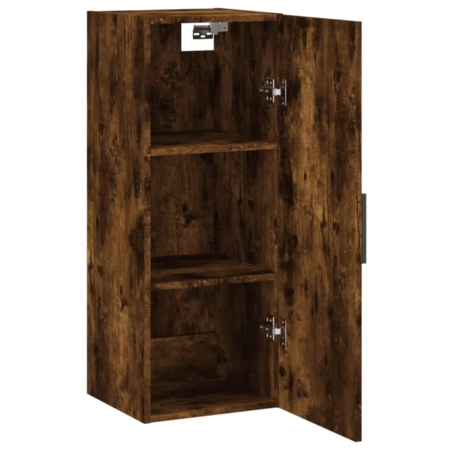 Armoire murale chêne fumé 34,5x34x90 cm - 6