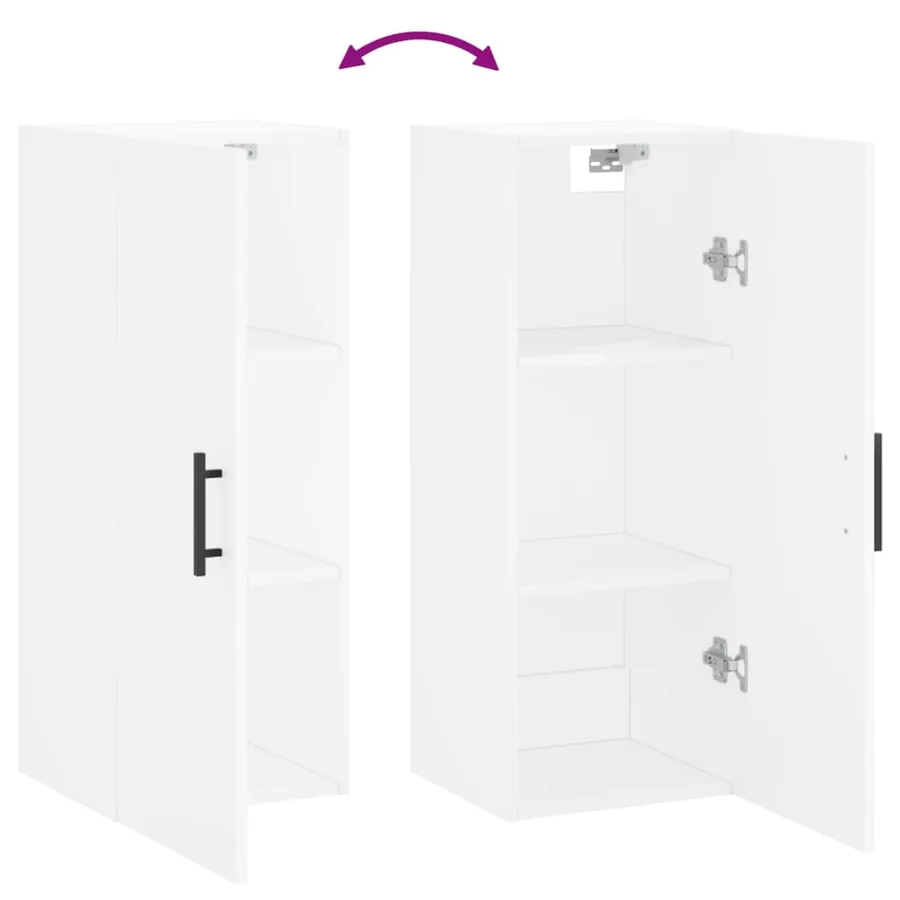 Armoire murale blanc 34,5x34x90 cm - 10