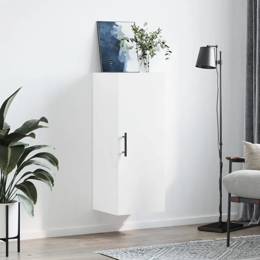Armoire murale blanc 34,5x34x90 cm - 3