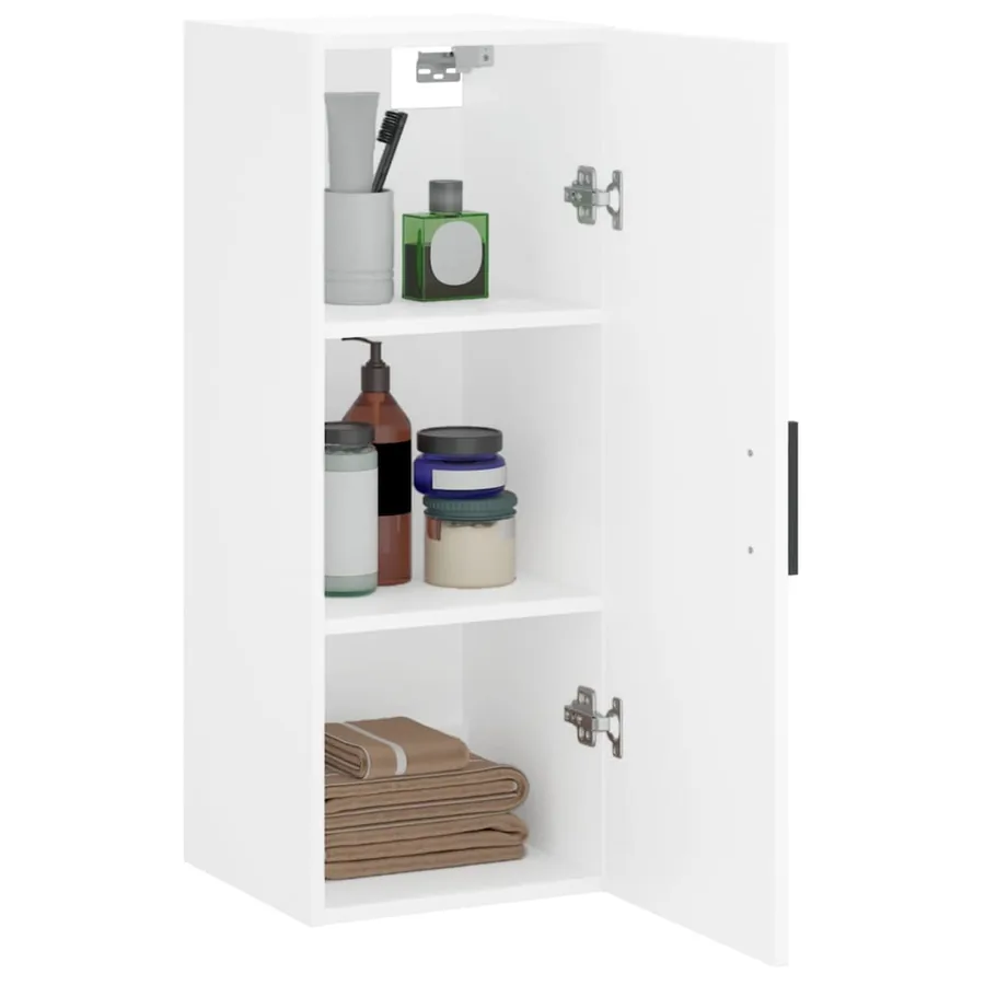Armoire murale blanc 34,5x34x90 cm - 5