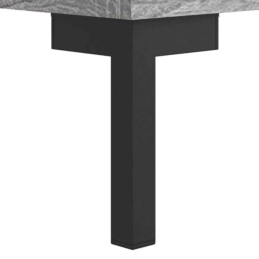 Buffet haut sonoma gris 69,5x31x115 cm bois d'ingénierie - 11