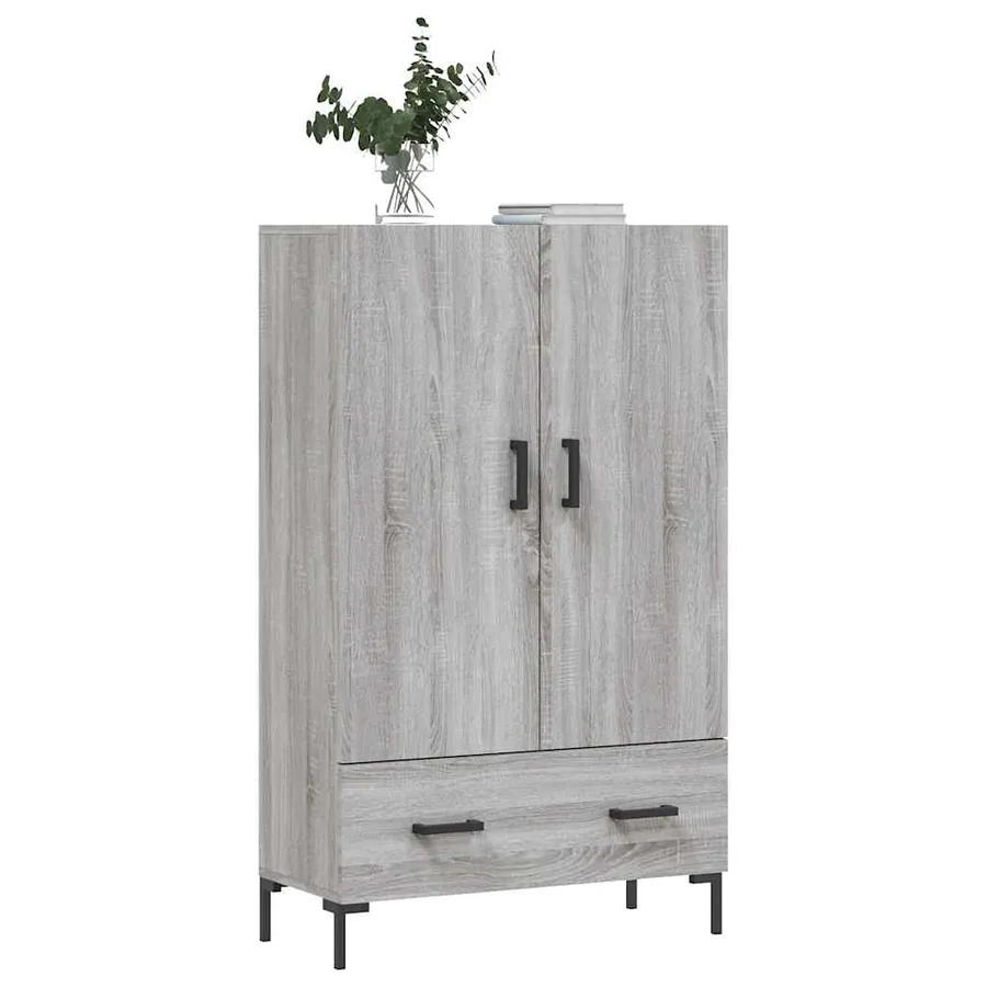 Buffet haut sonoma gris 69,5x31x115 cm bois d'ingénierie - 3