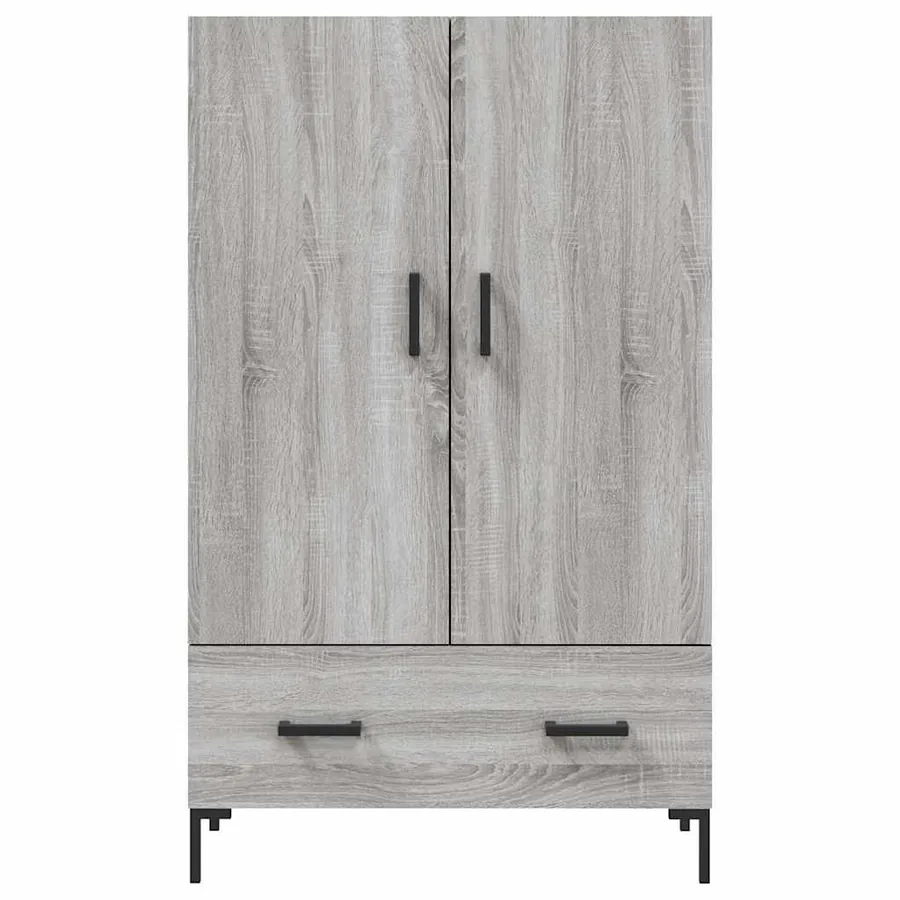 Buffet haut sonoma gris 69,5x31x115 cm bois d'ingénierie - 6
