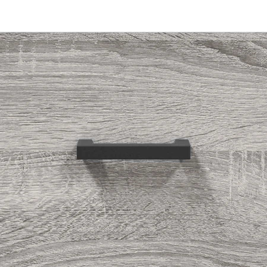 Buffet haut sonoma gris 69,5x31x115 cm bois d'ingénierie - 9