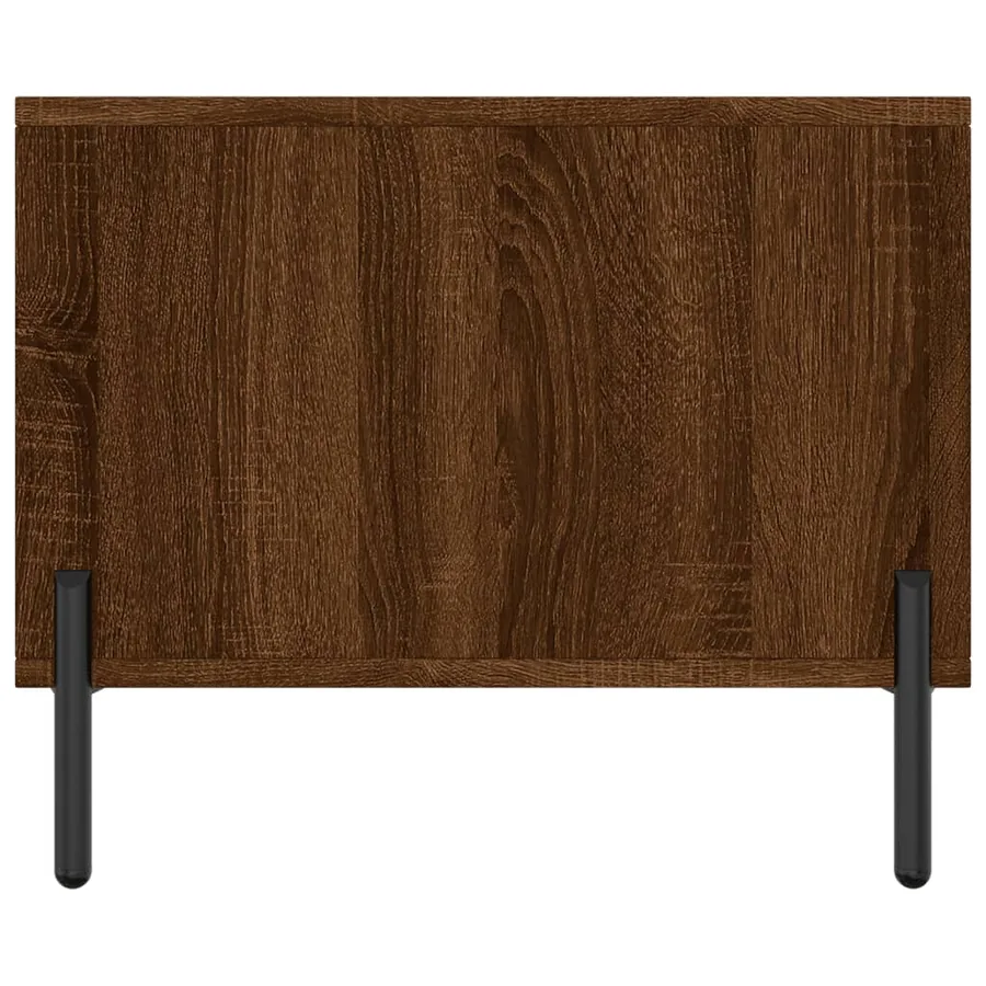 Table basse chêne marron 90x50x40 cm bois d'ingénierie - 7