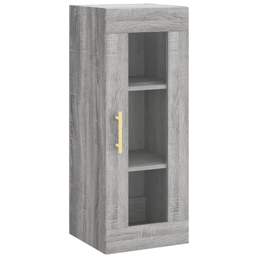 Buffet haut Sonoma gris 34,5x34x180 cm Bois d'ingénierie - 5