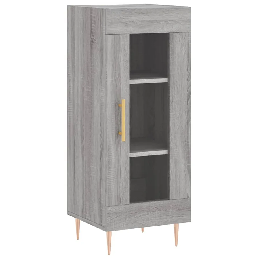Buffet haut Sonoma gris 34,5x34x180 cm Bois d'ingénierie - 7
