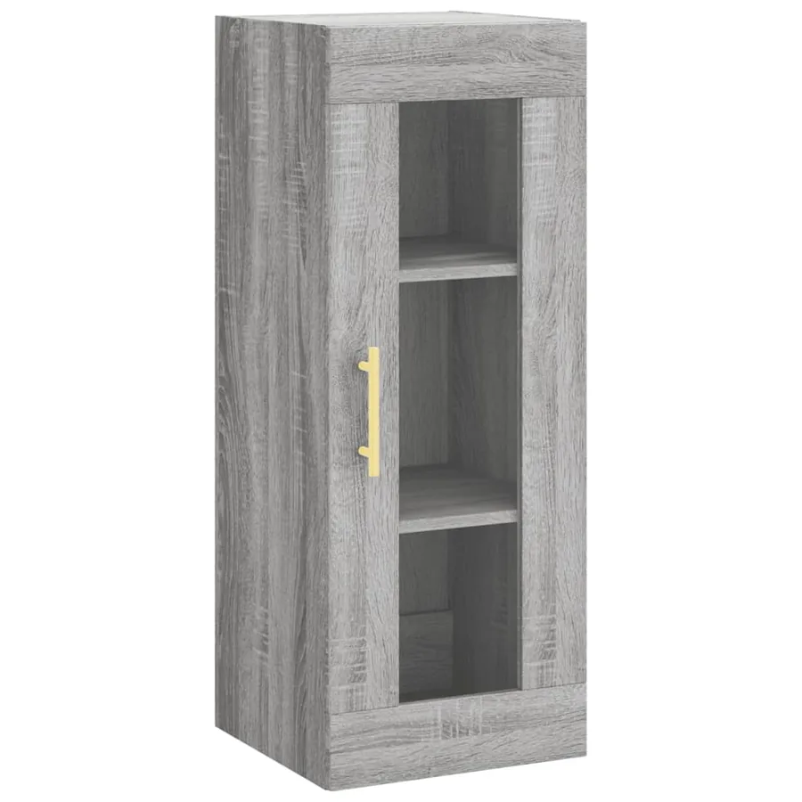 Armoire murale sonoma gris 34,5x34x90 cm - 2