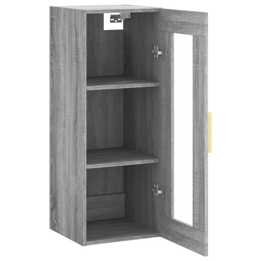 Armoire murale sonoma gris 34,5x34x90 cm - 7