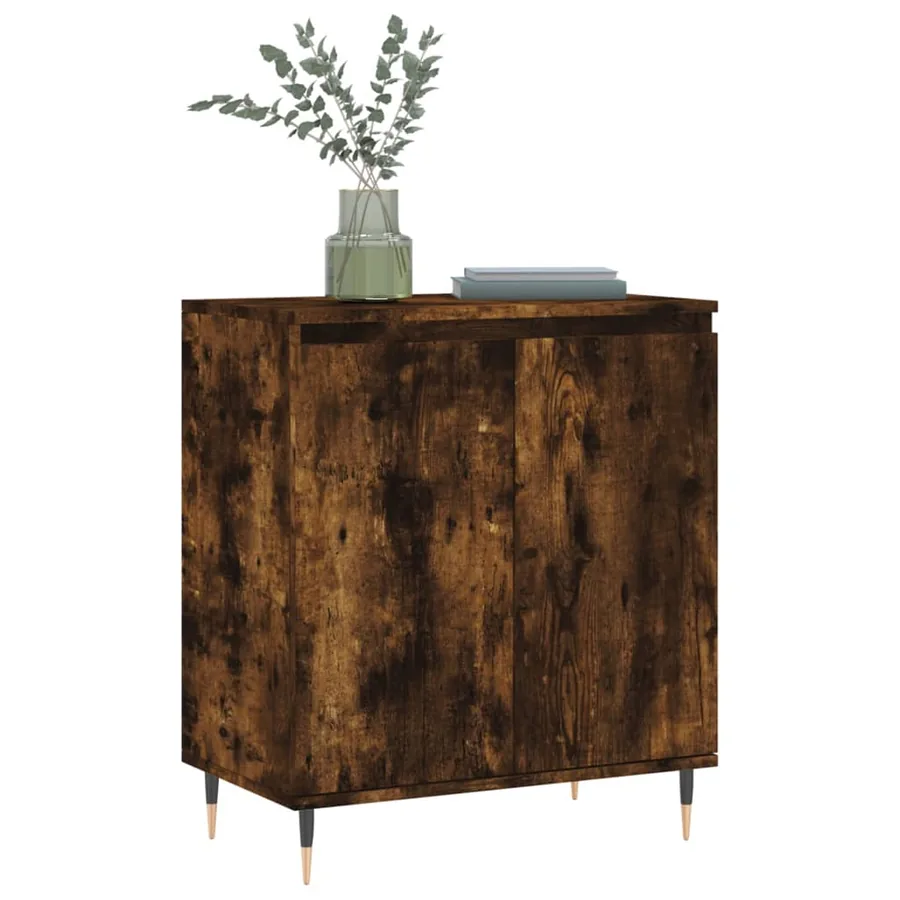 Buffet Chêne fumé 60x35x70 cm Bois d'ingénierie - 3