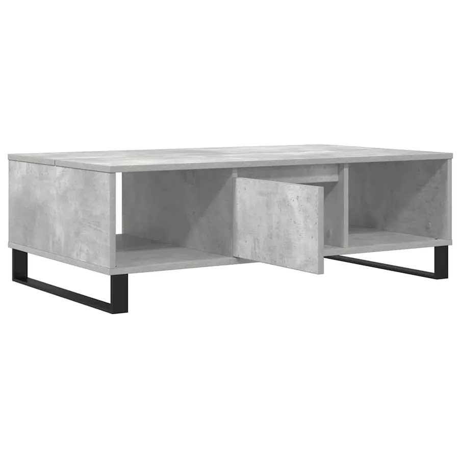 Table basse gris béton 104x60x35 cm bois d'ingénierie - 4