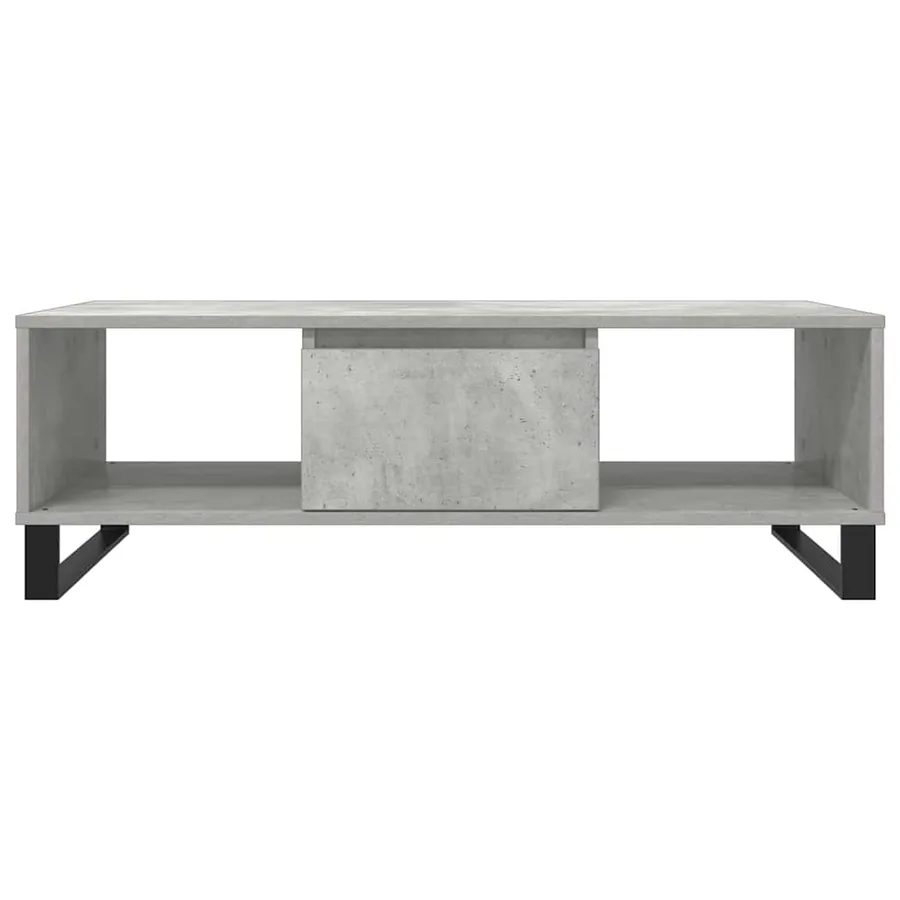 Table basse gris béton 104x60x35 cm bois d'ingénierie - 5