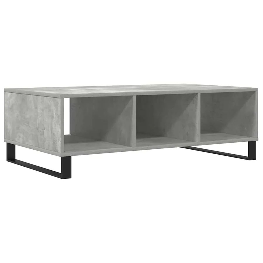 Table basse gris béton 104x60x35 cm bois d'ingénierie - 7