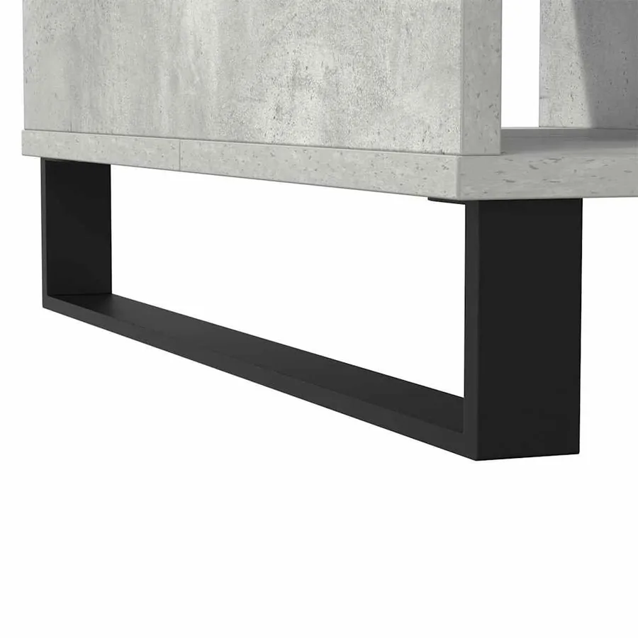 Table basse gris béton 104x60x35 cm bois d'ingénierie - 8