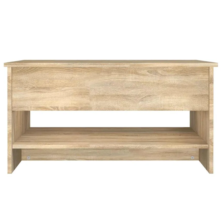 Table basse Chêne sonoma 80x50x40 cm Bois d'ingénierie - 6