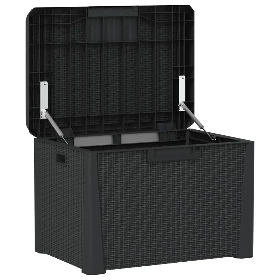 Boîte de rangement jardin coussin de siège anthracite 125 L PP - 5
