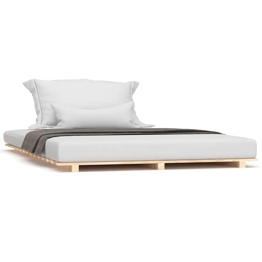 Cadre de lit sans matelas 150x200 cm bois de pin massif - 2
