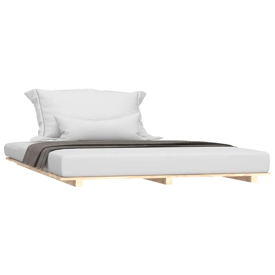 Cadre de lit sans matelas 150x200 cm bois de pin massif - 3