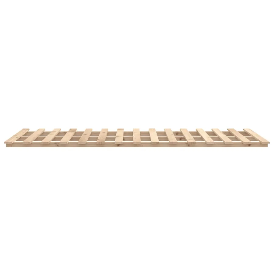 Cadre de lit sans matelas 150x200 cm bois de pin massif - 6