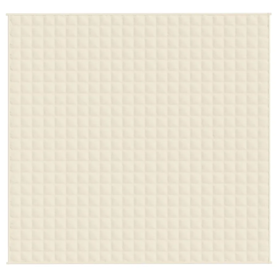 Couverture lestée Crème clair 220x240 cm 11 kg Tissu - 3