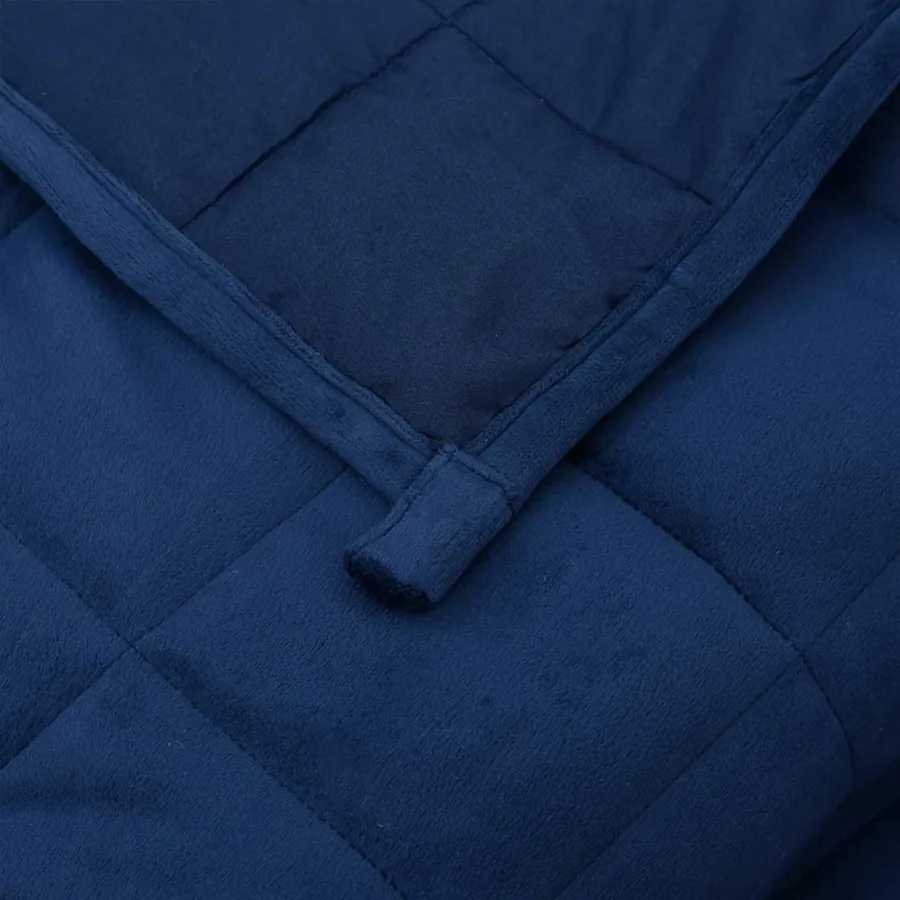 Couverture lestée Bleu 220x235 cm 15 kg Tissu - 5