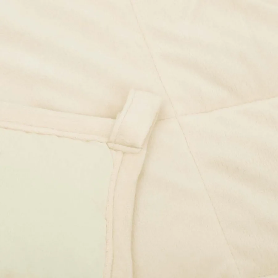Couverture lestée Crème clair 200x200 cm 13 kg Tissu - 5