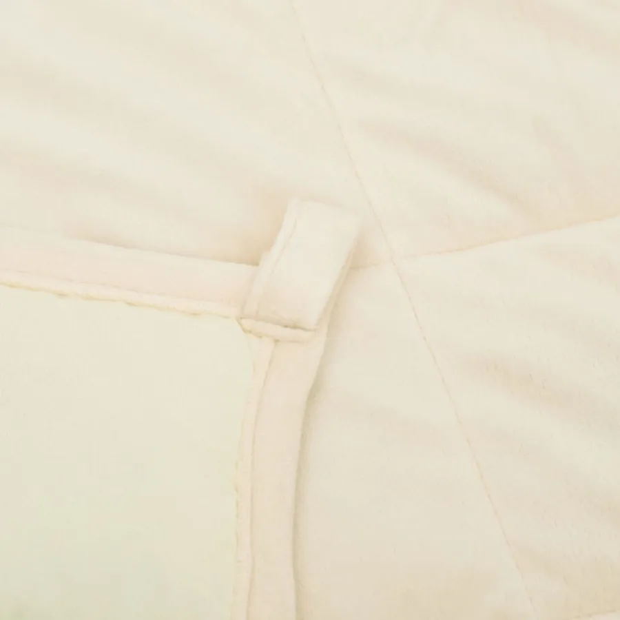 Couverture lestée Crème clair 200x220 cm 9 kg Tissu - 5
